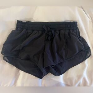 Lululemon black Hotty Hot shorts. Size 8.
